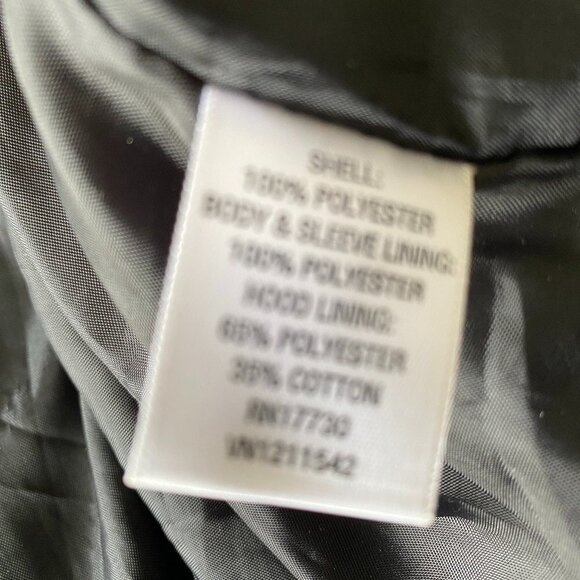 Converse Skate Board Heavy Gray Plaid Hooded Jacket Peacoat Womens XL - Picture 7 of 7